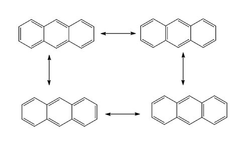 How many resonance structures are there for anthracene?