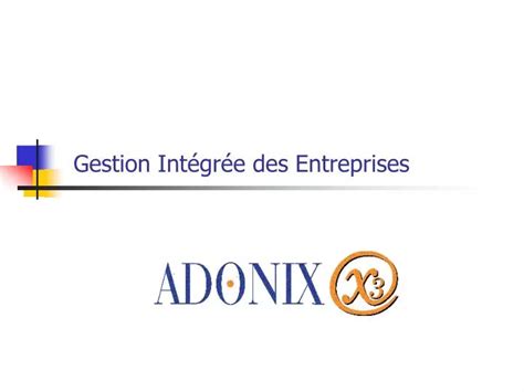 Ppt Gestion Int Gr E Des Entreprises Powerpoint Presentation Free