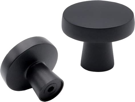 Goldenwarm Pack Matte Black Cabinet Knob Kitchen Closet Door Knobs