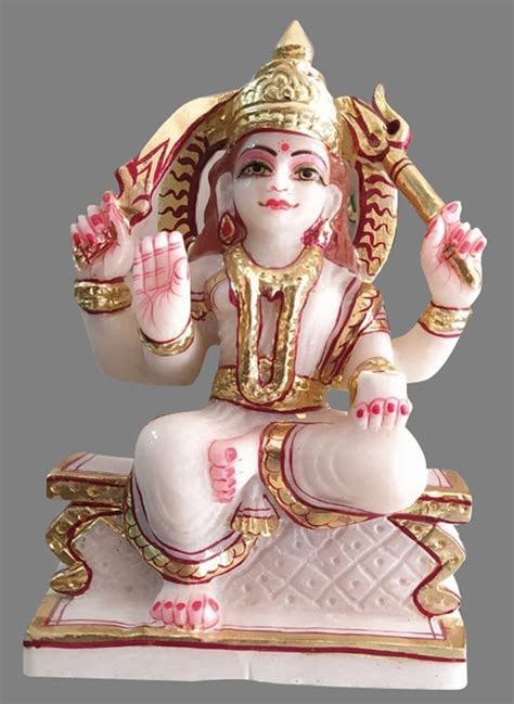 Multicolor Hindu Marble Santoshi Mata Statue For Worship Size