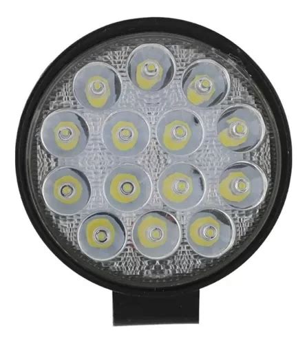 Farol De Milha Led 42w Redondo Universal Longo Alcance Eks MercadoLivre