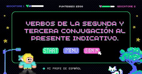 Mi Profe De Espñol Verbos Al Presente Indicativo Segunda Y Tercera