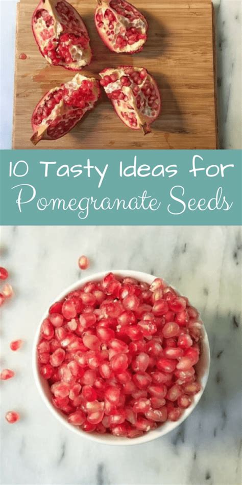 Tasty Ideas For Pomegranate Seeds Pomegranate Recipes Pomegranate