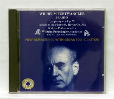 WILHELM FURTWANGLER BRAHMS Symphony No 4 Haydn Variations GRAMMOFONO