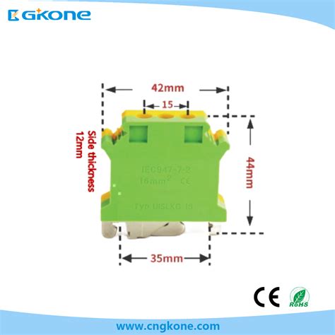 DIN Rail Universal Compact Wire Connector Terminal Block 2 5 25mm2