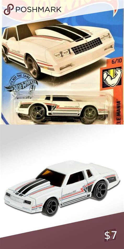 Hot Wheels White 86 Chevrolet Monte Carlo SS Chevrolet Monte Carlo Hot Wheels Chevrolet