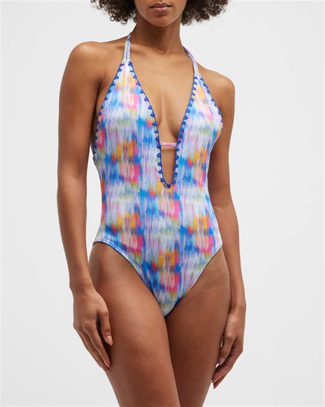 Ramy Brook Ikat Printed Sonoma One Piece Swimsuit Neiman Marcus