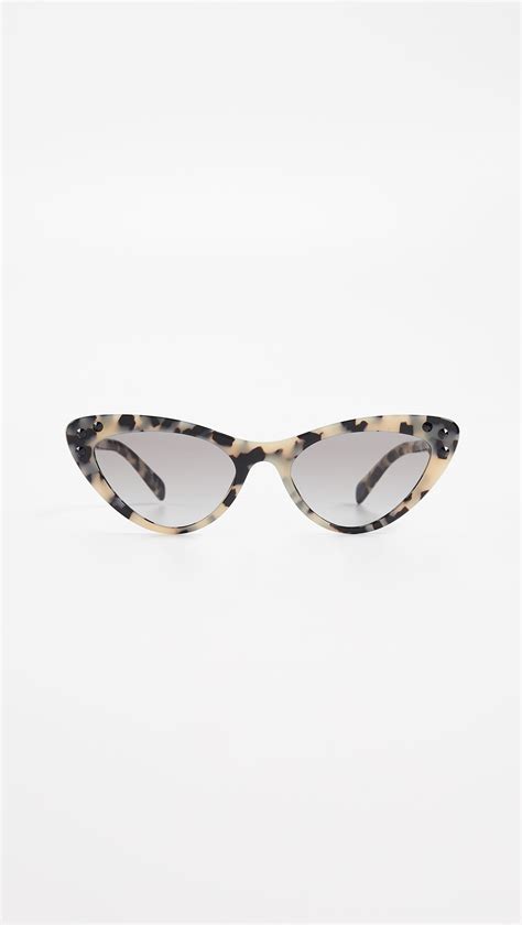 Miu Miu Crystals Cat Eye Sunglasses Shopbop Crystal Trim Color Crystal Miuccia Prada