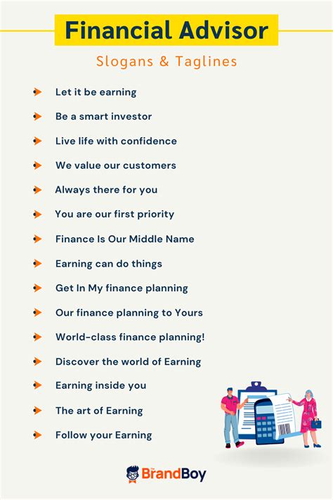 financial advisor slogans  taglines generator guide brandboy