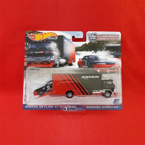Jual Hot Wheels Premium Nissan Skyline Gt R Bnr Sakura Sprinter Team Transport Car Culture