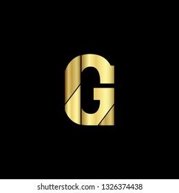 G Letter Luxury Alphabet Gold Alphabet Stock Vector (Royalty Free ...