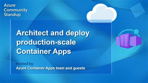 Azure Container Apps Community Standup Architect And Deploy