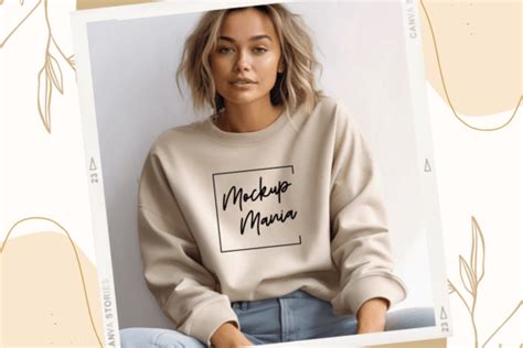 Sand Crewneck Sweater Mockup WS02 Graphic By KrittaGrafik Creative