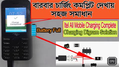 Itel mobile charging complete problem solution মবইল চরজ লগল