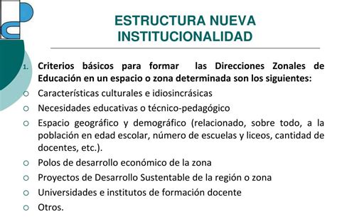 PPT Propuesta de Nueva Institucionalidad de la Educación Pública