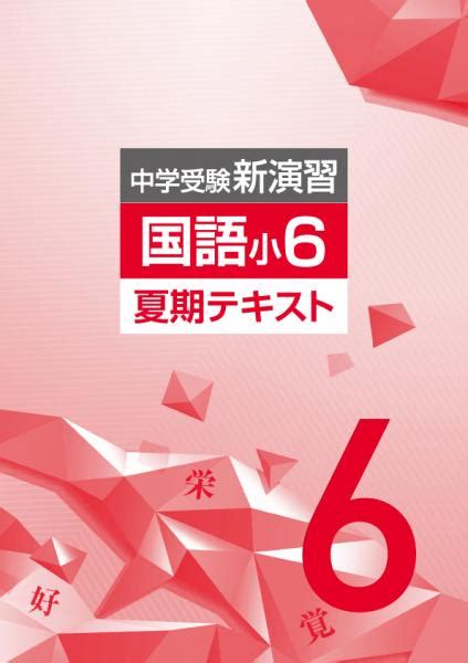 商品詳細ページ 夏期中学受験新演習 国語 小6 2023年発行【サンプル有り】 しゅともしclub株式会社 首都圏中学模試センター