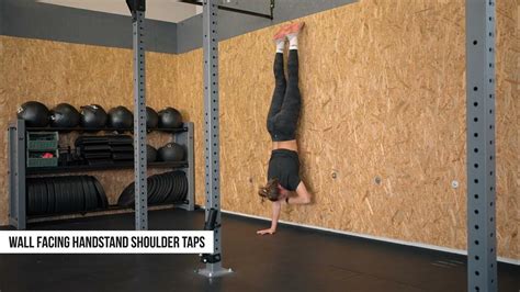 Wall Facing Handstand Shoulder Taps Youtube