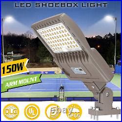 150W LED Parking Lot Light Commercial Shoebox Area Pole Light Fixture