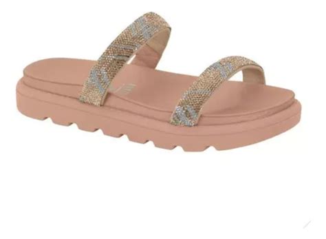 Papete Vizzano Pedraria Tira Larga Tratorada Nude Parcelamento Sem Juros