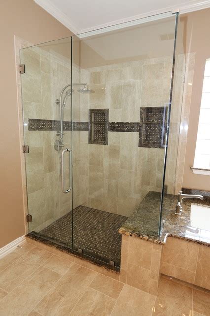 Transitional Bathroom Remodel Before After Transitional