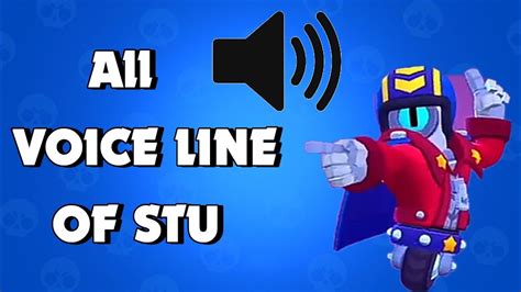 STU BRAWLER VOICE LINE Brawl Stars New Brawler STU All Voice Lines