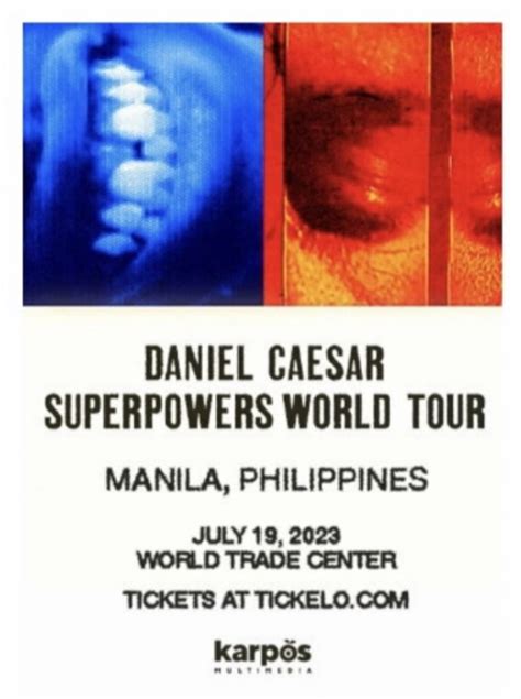 Daniel Caesar Superpowers World Tour 1 VIP Ticket Read Description