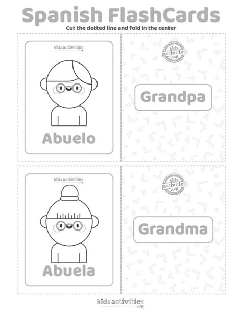 Spanish Flashcards: Family Members | Kids Activities Blog