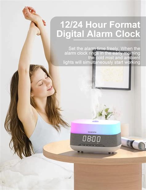 Multifunction 300ml Alarm Clock Diffuser Smart Aroma Diffuser Aroma