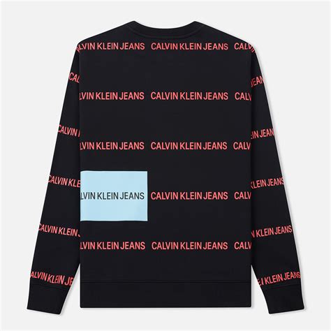 Мужская толстовка Calvin Klein Jeans Multi All-Over Print Logo ...