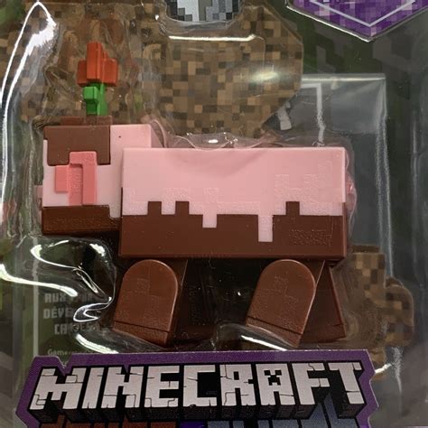 Minecraft Caves Cliffs Muddy Pig Mattel Item Code New Flower Sealed