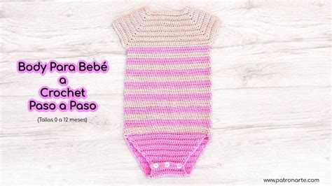 Patr N Body O Pelele A Crochet Ganchillo Para Beb Paso A Paso