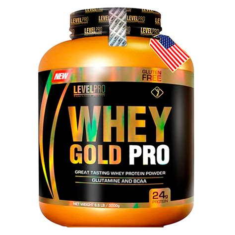 Ripley SUPLEMENTO LEVEL PRO POLVO WHEY GOLD PRO 6 6LBS VAINILLA BCAA