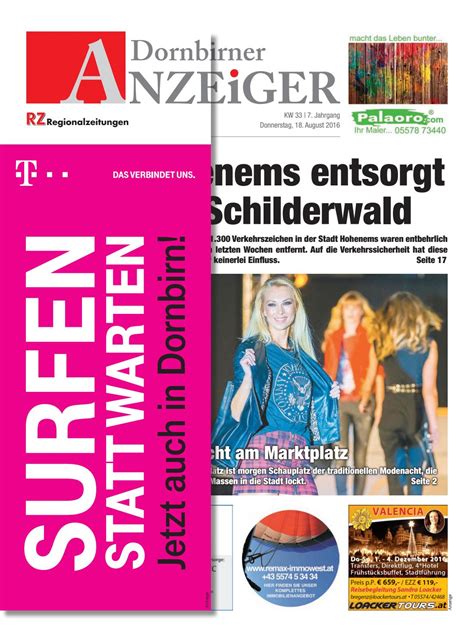 Dornbirner Anzeiger By Regionalzeitungs Gmbh Issuu