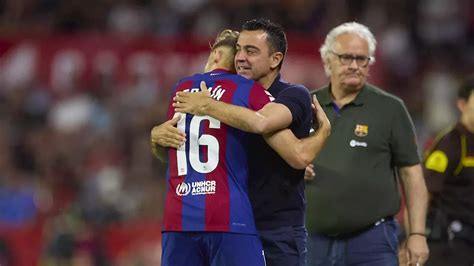 FC Séville Le Barça s impose à Séville pour la dernière de Xavi La