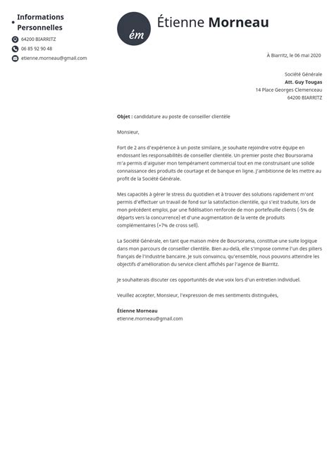 Lettre De Motivation Banque Exemples D Butant Senior