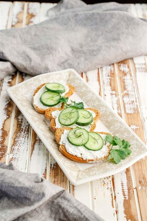 Cucumber Dill Toast Sandwiches - Picnic Tale