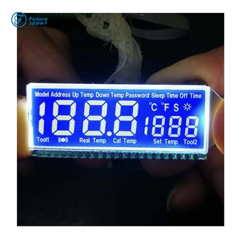 Customized Tn Stn FSTN Va Segments Low Power Consumption Blue LCD For