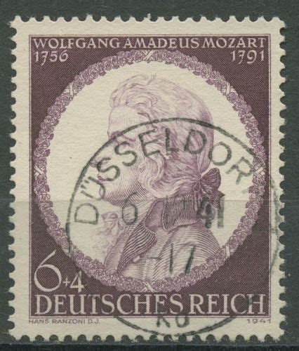 Deutsches Reich 1941 150 Todestag Von Wolfgang Amadeus Mozart 810 TOP