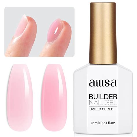 Amazon Aillsa Pink Builder Gel In Nude Hard Gel Polish For Nail Thickening Light