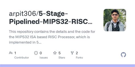 Github Arpit Stage Pipelined Mips Risc Processor Design On