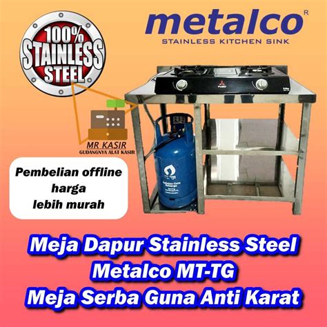 Jual Meja Dapur Stainless Steel Metalco Mt Tg Mttg Meja Serba