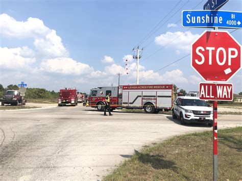 Firefighters Extinguish Brush Fire Near Sunshine Blvd S In Lehigh Acres