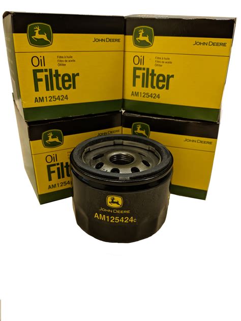 John Deere Oem Oil Filter Am125424 For Lawnmower 4 Pack