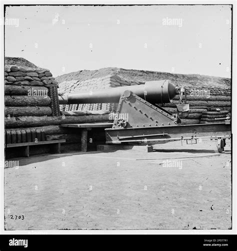 Aiken S Landing Virginia Vicinity Interior View Of Fort Brady On The James River Civil War