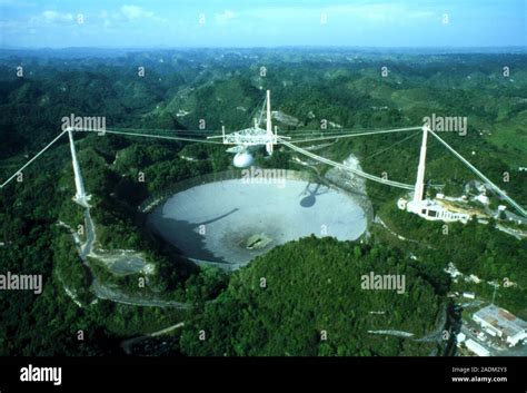 Arecibo Radio Observatory Aerial View Of The Arecibo Radio Telescope