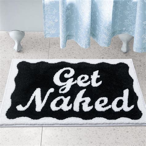 Amazon VannySucci Get Naked Bath Mat X Non Slip Bathroom Rugs Cute Soft Bath Mat For