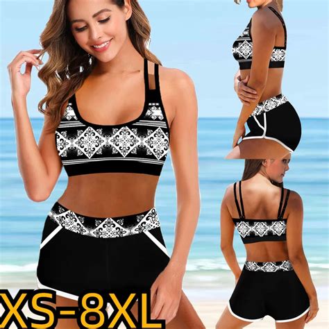 Maillot De Bain Deux Pi Ces Imprim Sexy Taille Haute Bikini Pour