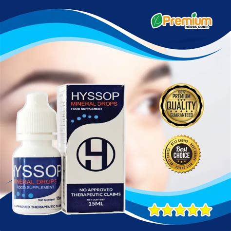 Authentic Hyssop Mineral Eye Drops For Cataract Nose And Ears Infection Sore Eyes Glaucoma