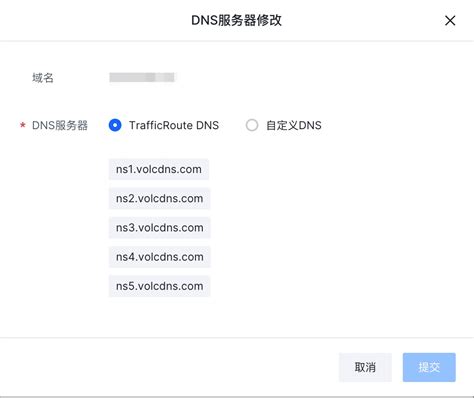 把域名解析服务转移到云解析 Dns Trafficroute Dns 套件 火山引擎