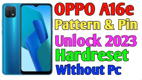 Oppo A E Password Lock Pin Lock Password Lock Remove Without Pc Youtube